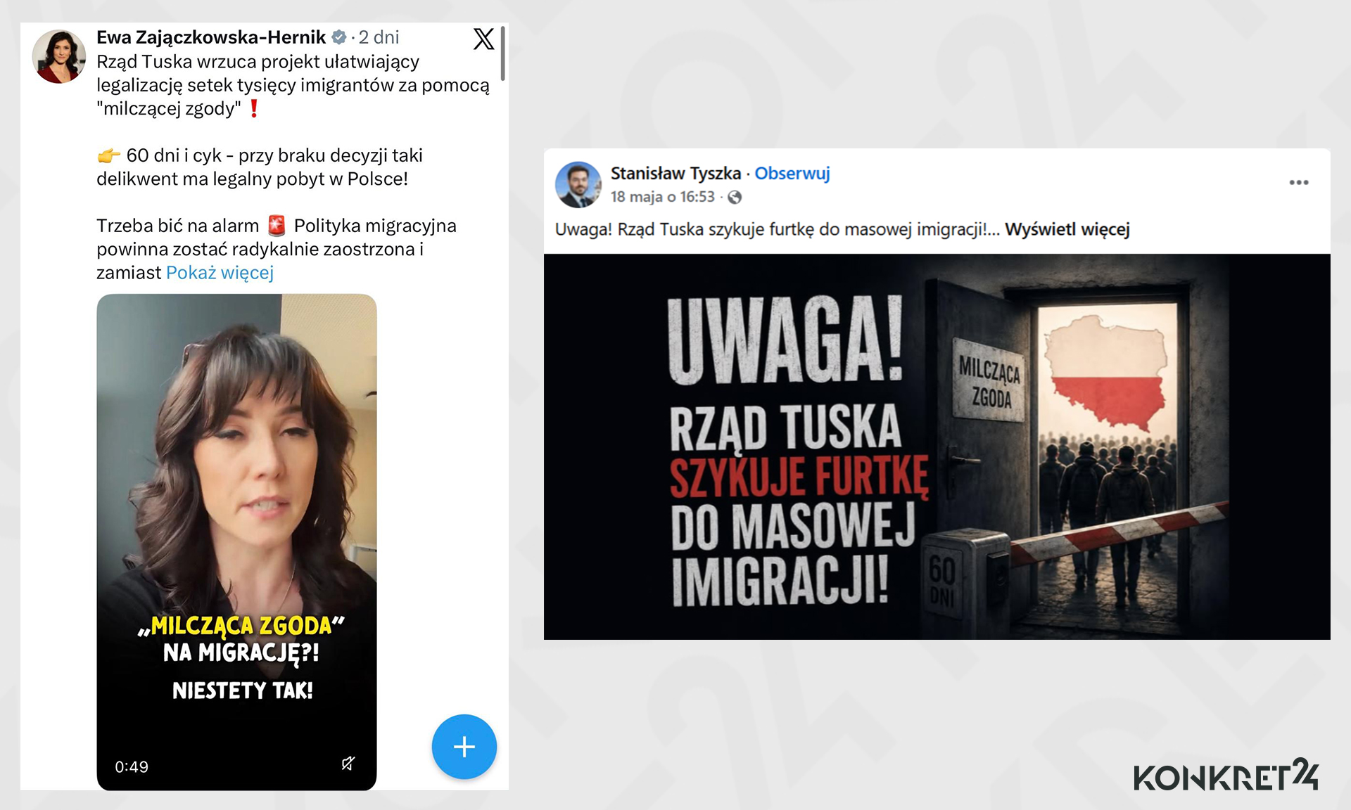 Politycy Konfederacji straszą "masową migracją" i "setkami tysięcy migrantów"