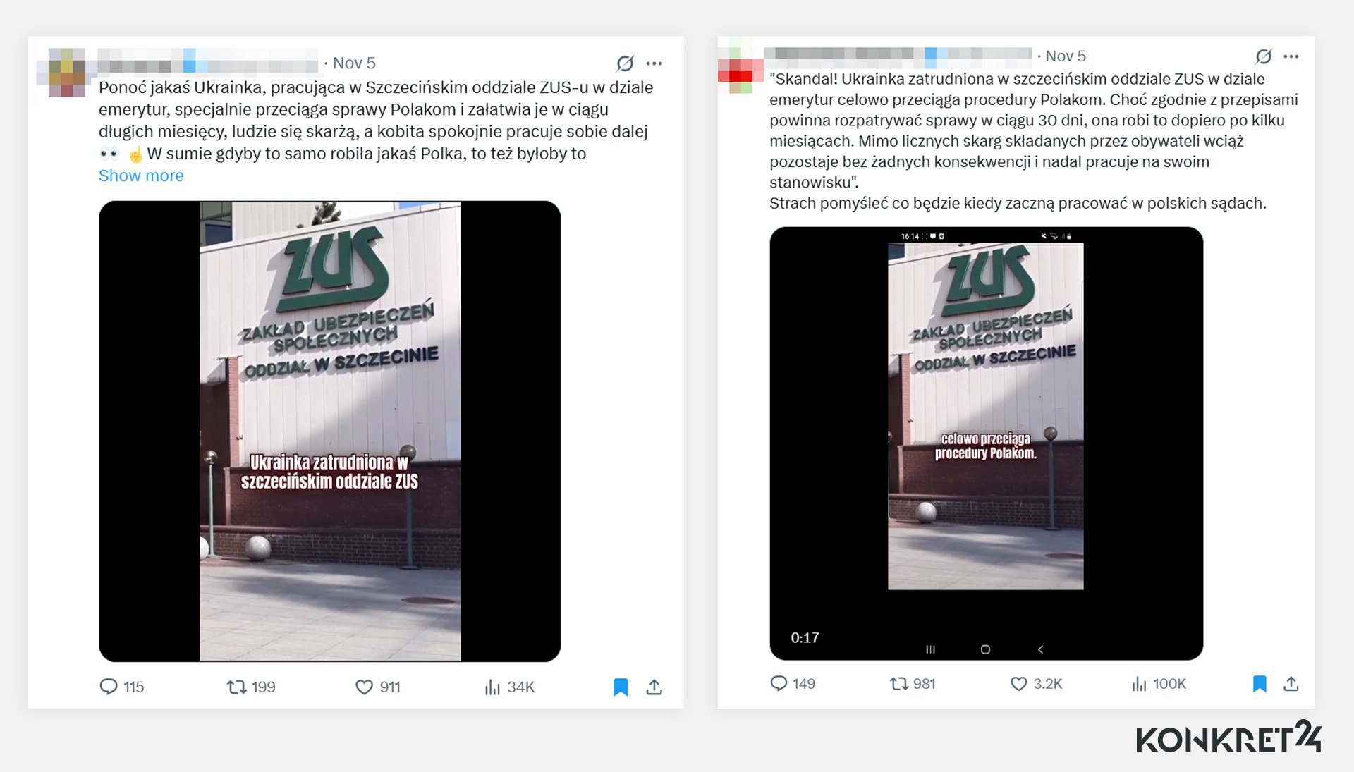 Nagranie o Ukraince pracującej w ZUS-ie rozchodziło się w mediach społecznościowych