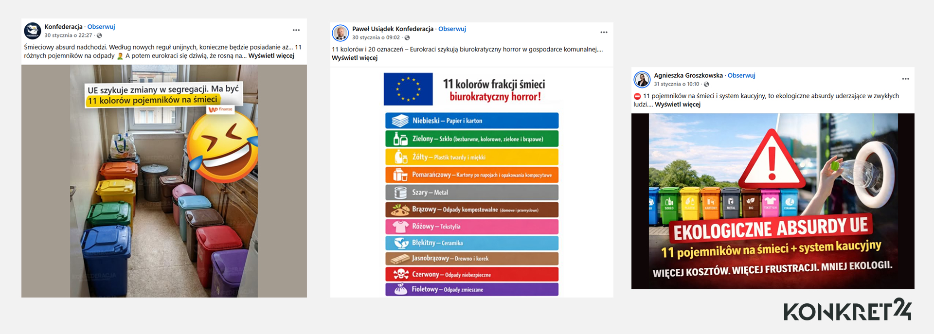 Przekaz o konsekwencjach unijnego rozporządzenia szerowały Konfederacja i jej działacze 