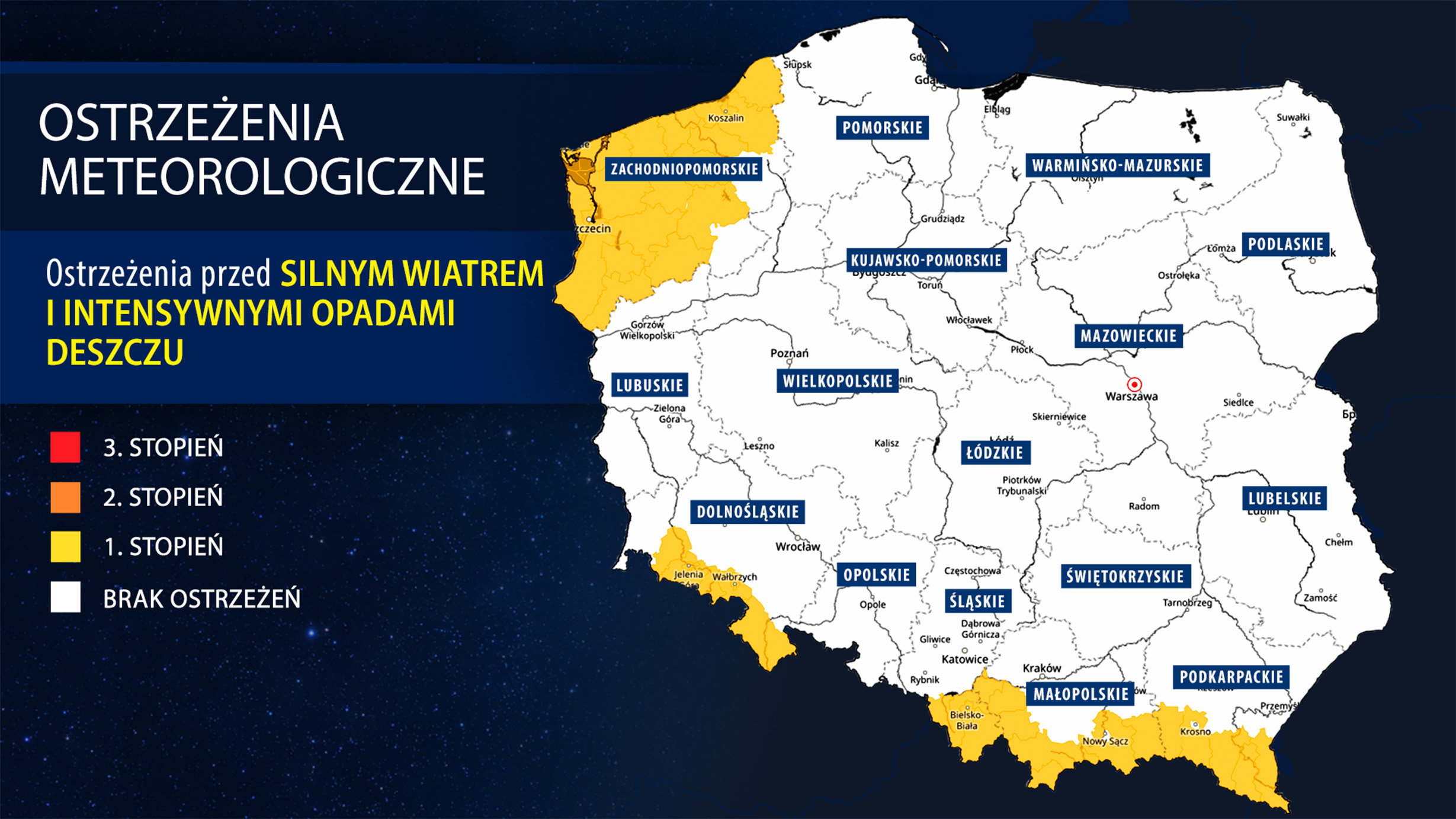 Ostrzeżenia meteorologiczne IMGW