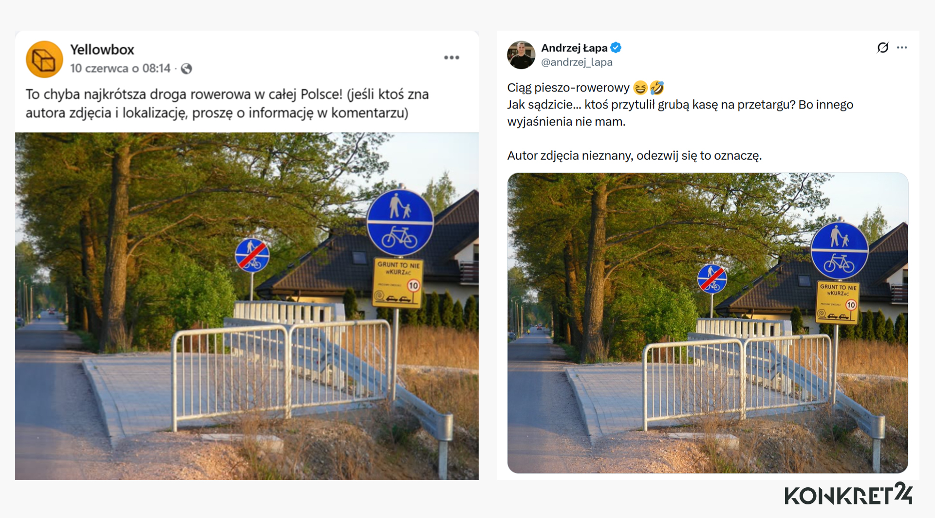 "Najkrótsza ścieżka rowerowa" zyskała uwagę internautów