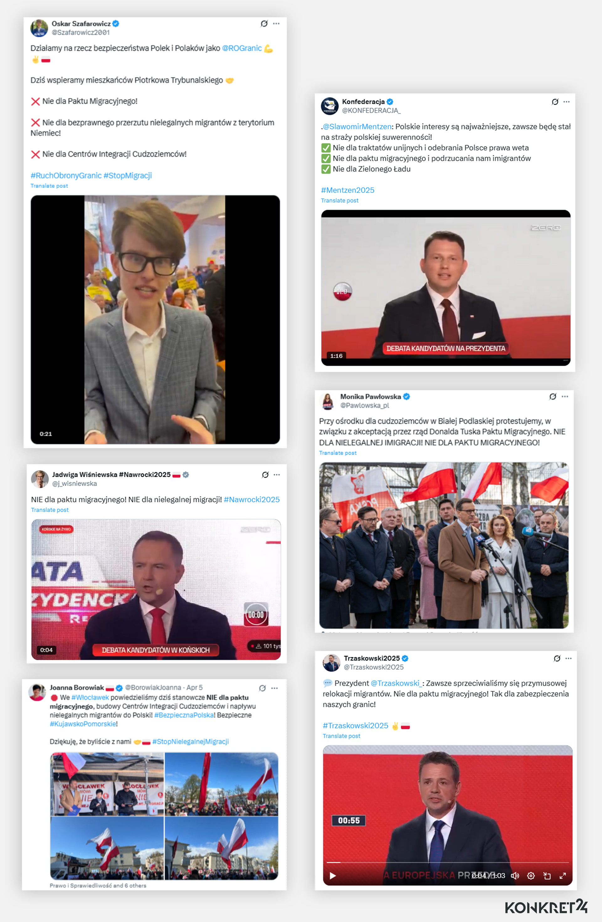 "Nie dla paktu migracyjnego" - hasło, które zgodnie głoszą różne siły polityczne