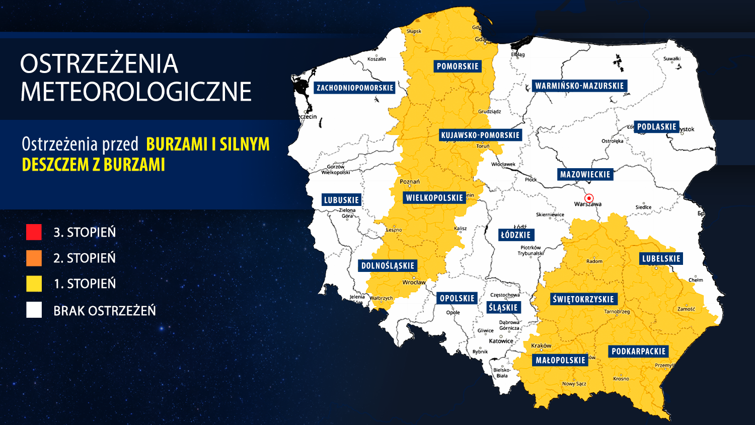 Ostrzeżenia meteorologiczne IMGW