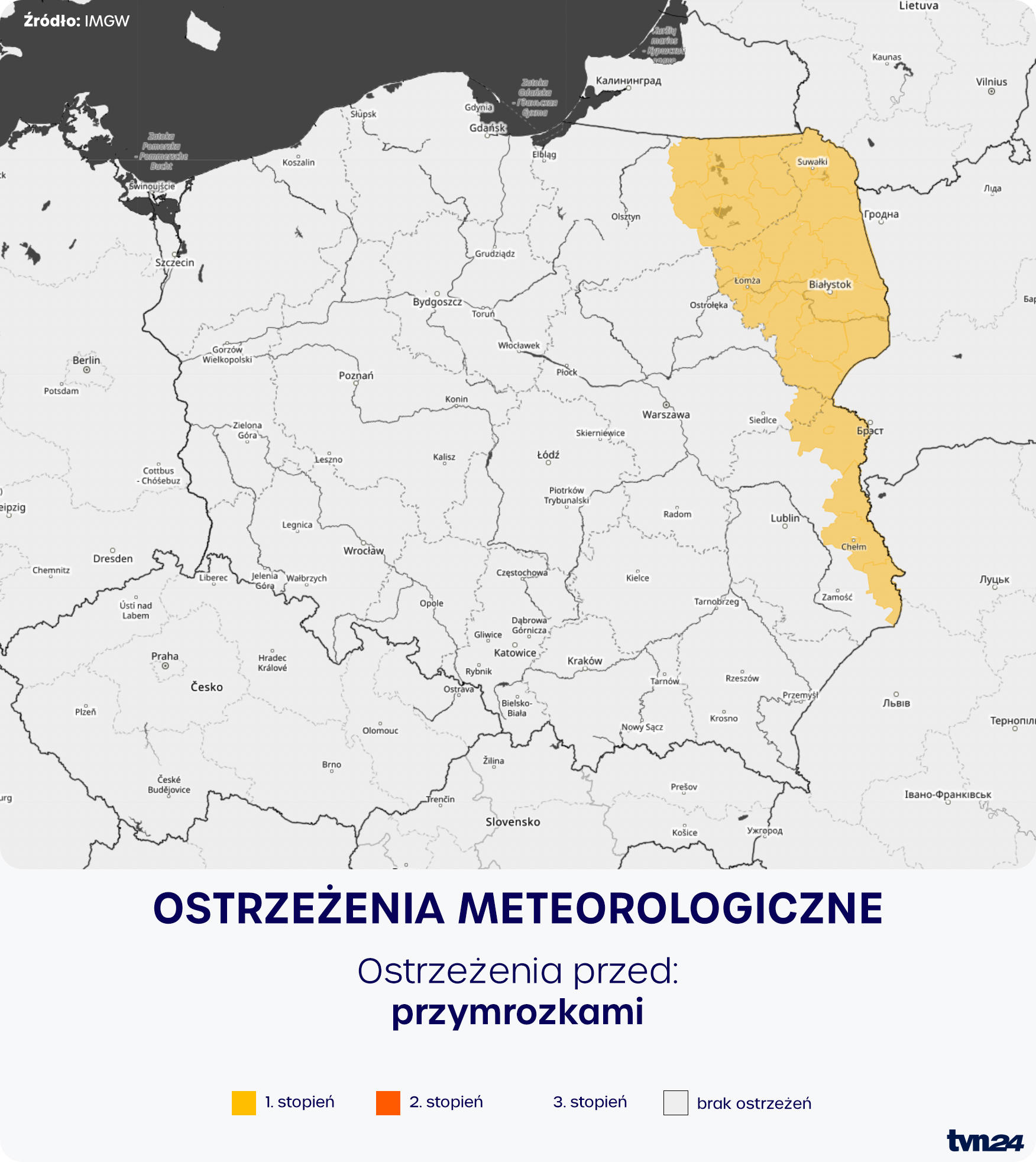 Ostrzeżenia meteorologiczne IMGW