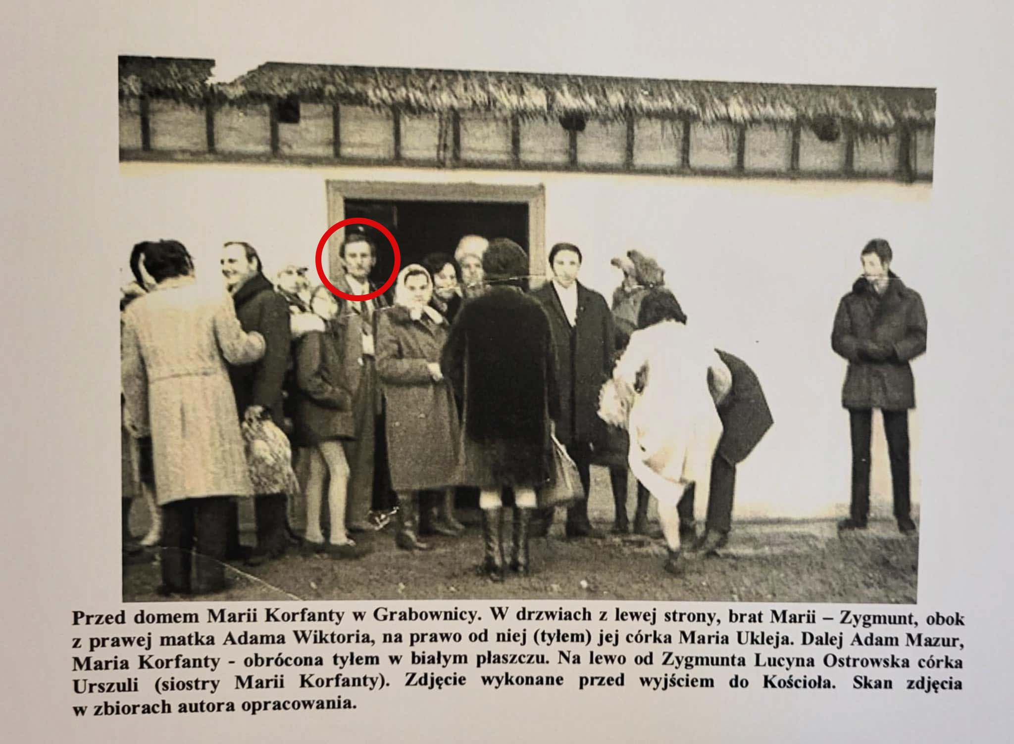 Zygmunt Korfanty przed domem swojej siostry, Marii 