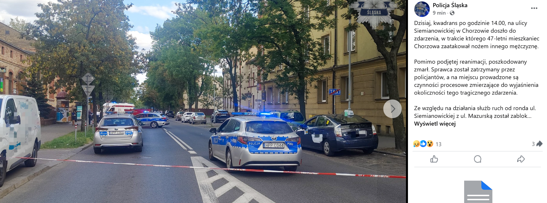 Komunikat śląskiej policji
