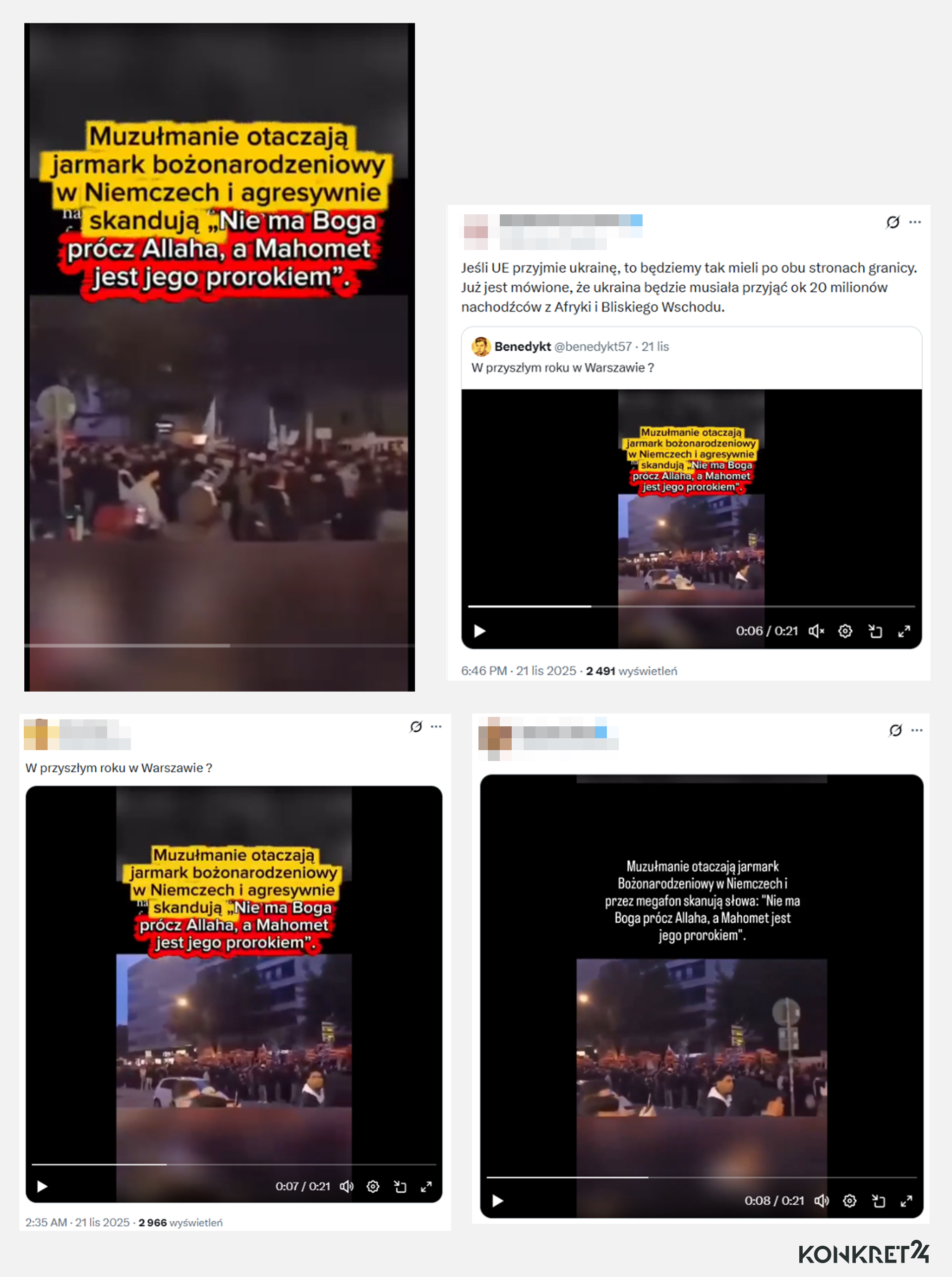 Na TikToku film ma setki tysięcy wyświetleń. Stamtąd trafił też na platformę X 