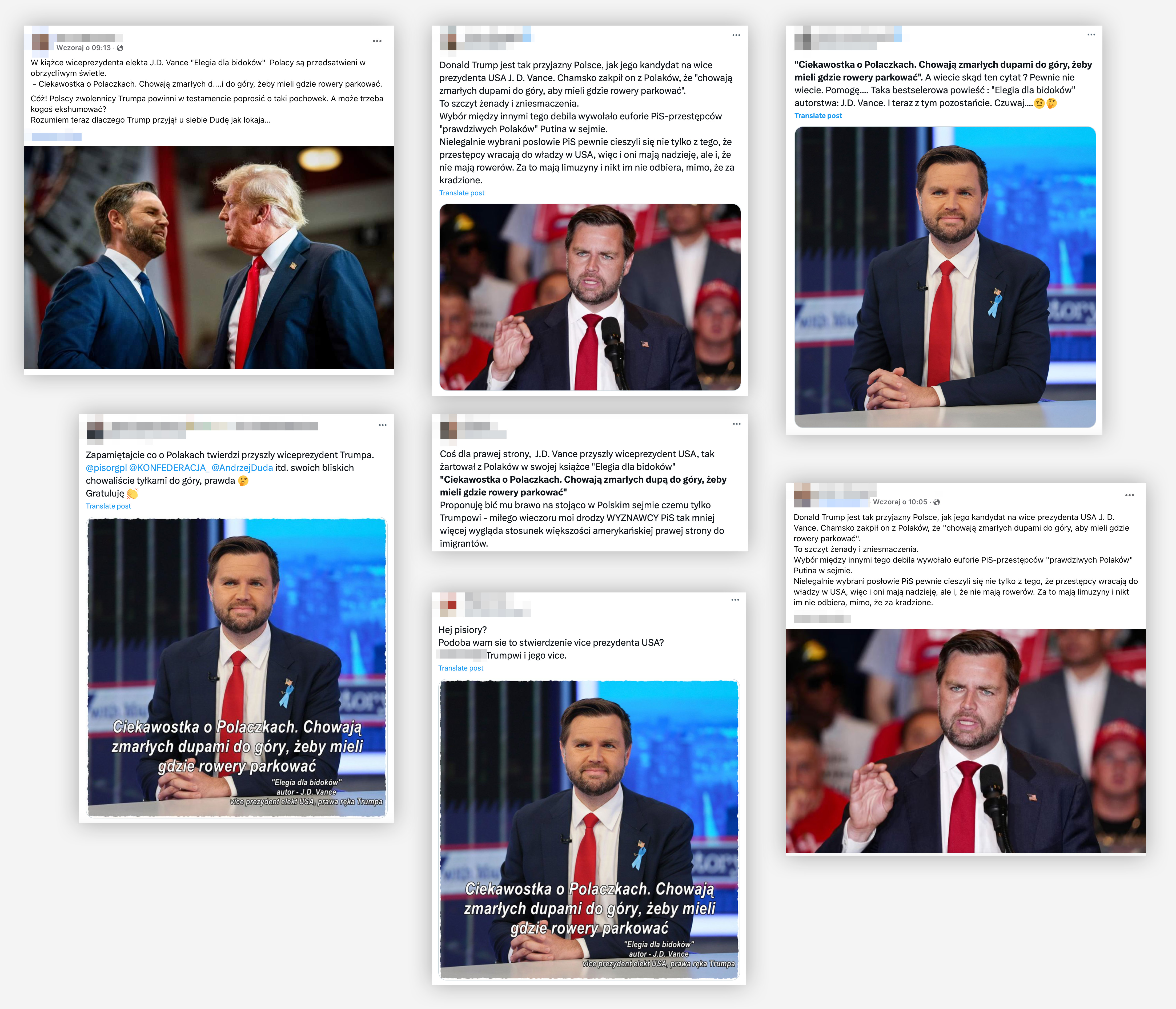 Według internautów to J.D. Vance miał być autorem niewybrednego żartu o Polakach