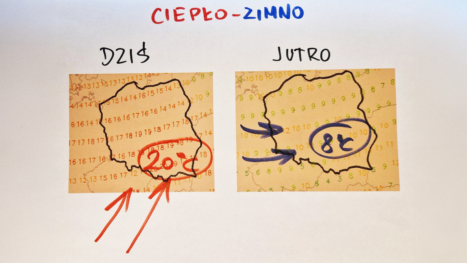 W czwartek miejscami będzie 20 stopni, a w piątek już tylko 8