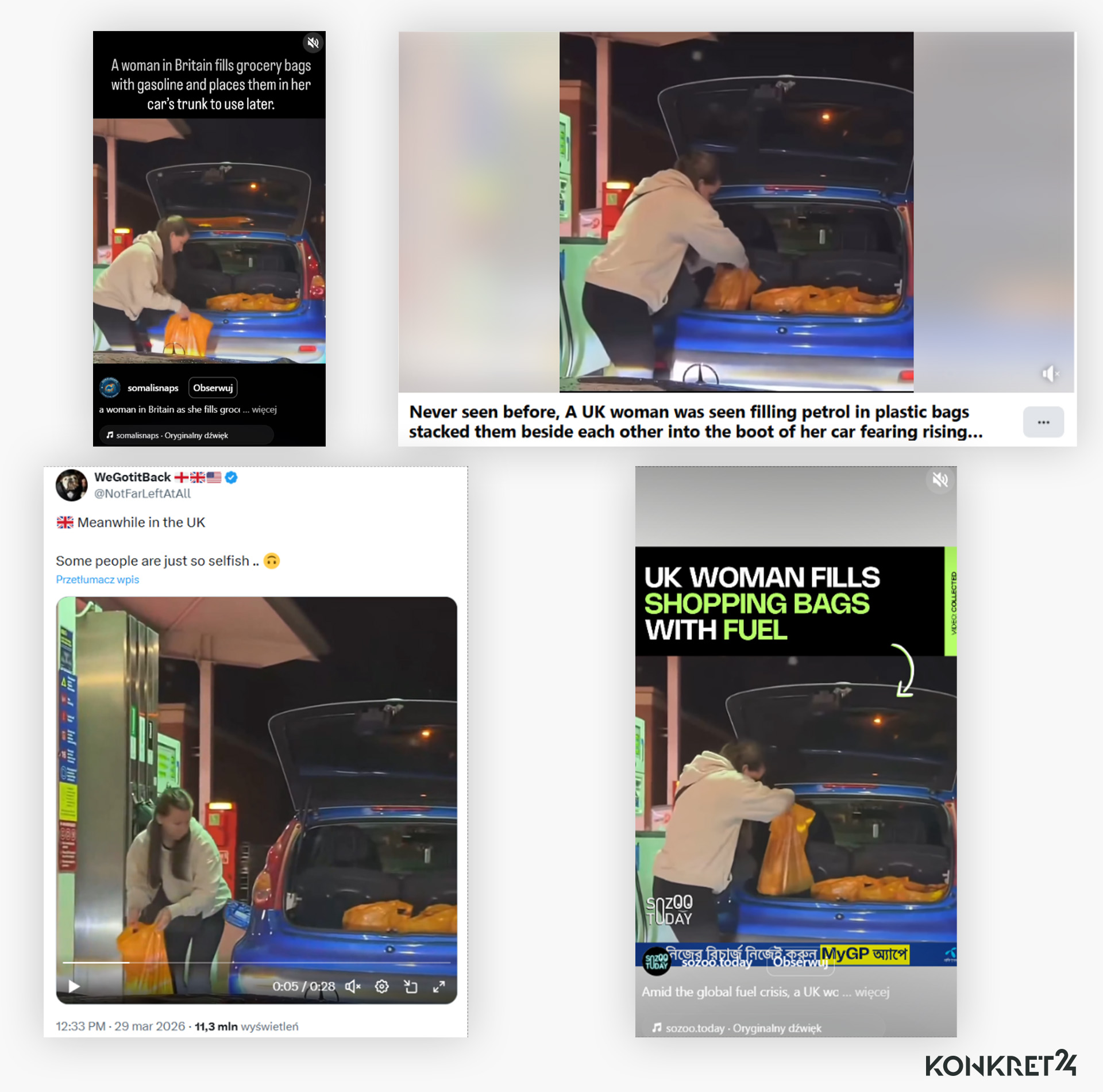 W zagranicznej sieci wideo generuje miliony wyświetleń. Internauci komentują, co robi kobieta, a nie czy to naprawdę się zdarzyło