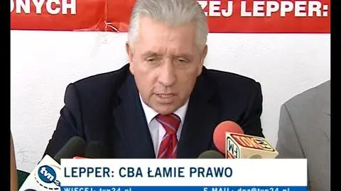 A. Lepper o min.Wassermannie i CBA - nagranie z 15 lipca