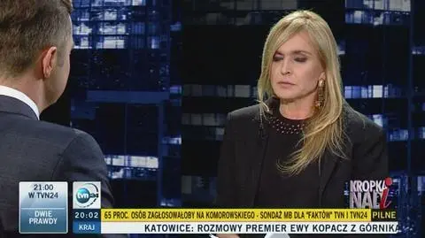 Adam Hofman był gościem "Kropki nad i"