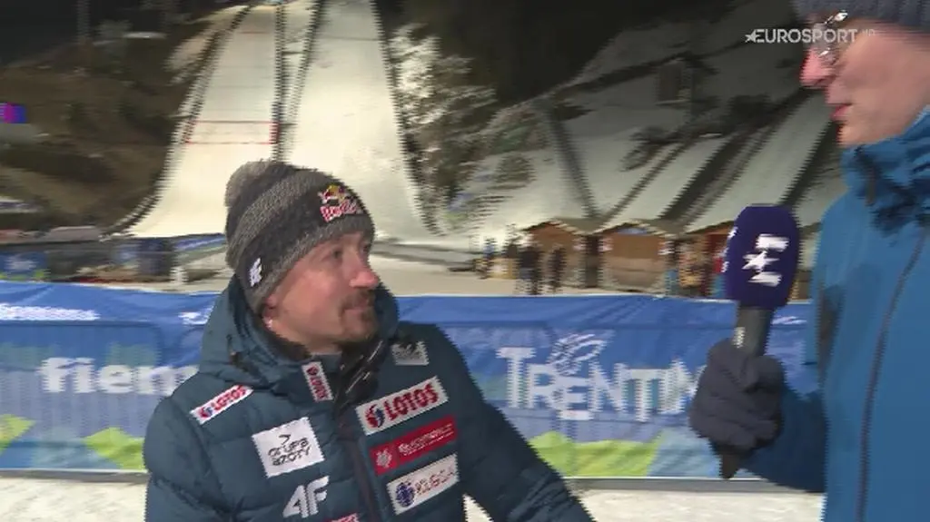 Adam Małysz po sobotnim konkursie w Predazzo