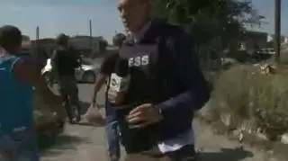 Alarm. Reporter TVN24 musiał uciekać