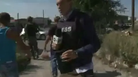 Alarm. Reporter TVN24 musiał uciekać