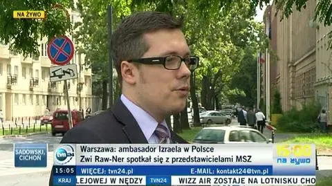 Ambasador Izraela w polskim MSZ. Rozmowa "spokojna i rzeczowa"
