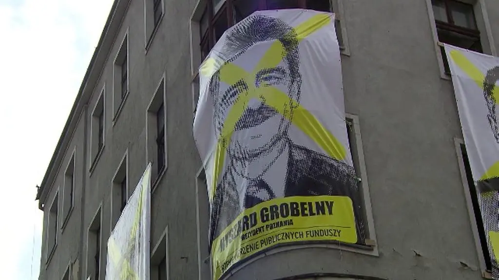 Anarchiści powiesili poznańskie elity