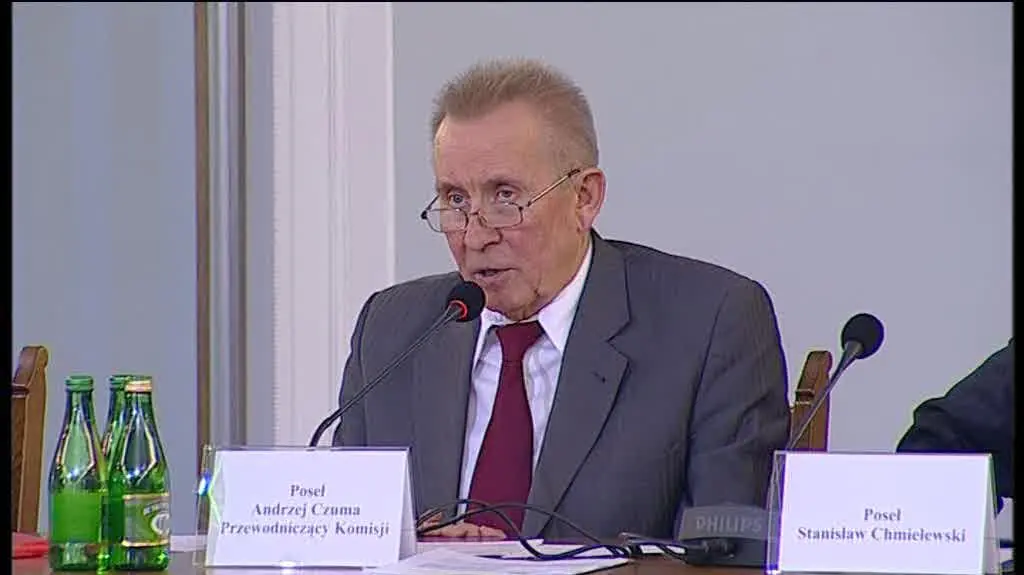 Andrzej Czuma i komisja do spraw nacisków