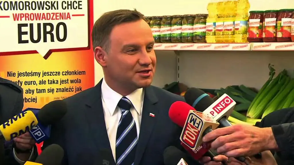 Andrzej Duda otworzył "Bronko-market" 
