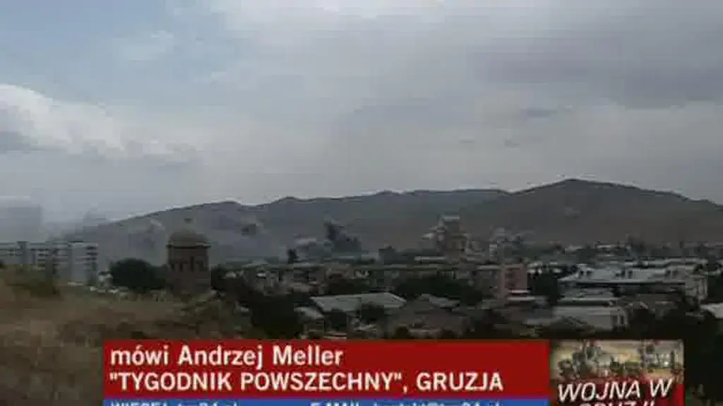 Andrzej Meller o chaosie na polu walki w Osetii (TVN24)