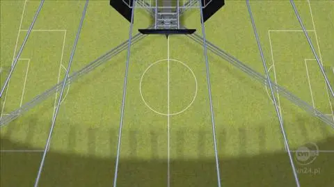 Animacja stołecznego Stadionu Narodowego (TVN24)