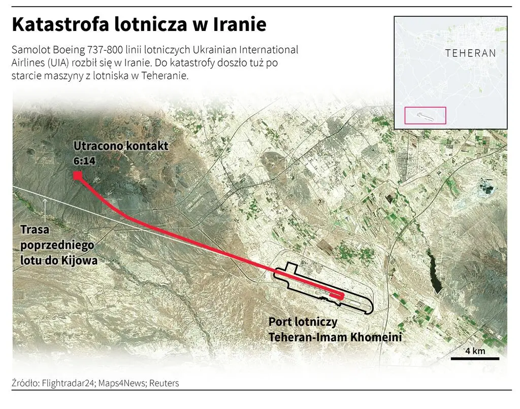 Katastrofa lotnicza w Iranie