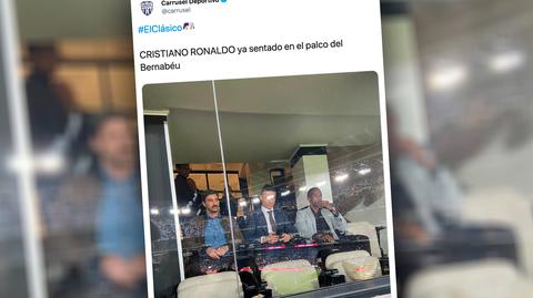 Powrót króla. Cristiano Ronaldo obejrzał El Clasico z trybun