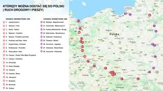 W jaki sposób można dostać się na terytorium Polski? 