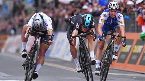 Trzy lata od historycznego triumfu Kwiatkowskiego. "Ale idzie Michał. Mocno, z siodła Peter Sagan!" 