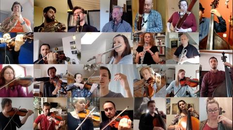 Muzycy Filharmonii Dolnośląskiej zagrali koncert bez wychodzenia z domu
