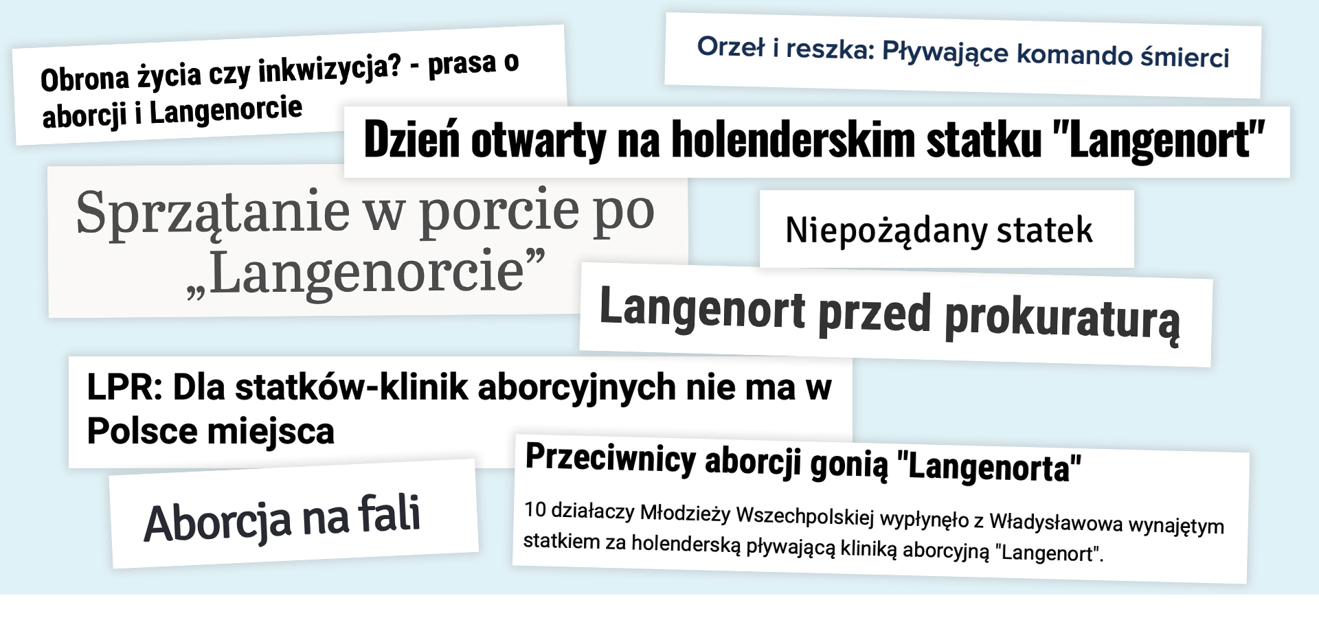 Polska prasa o Langenorcie