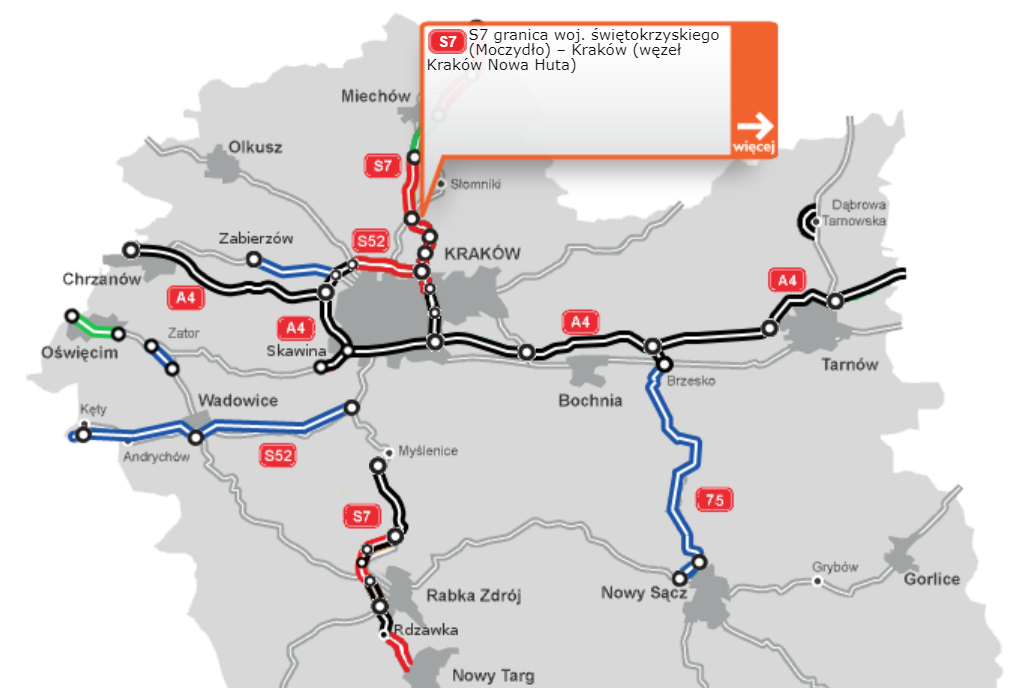 Odcinek S7 Widoma-Kraków