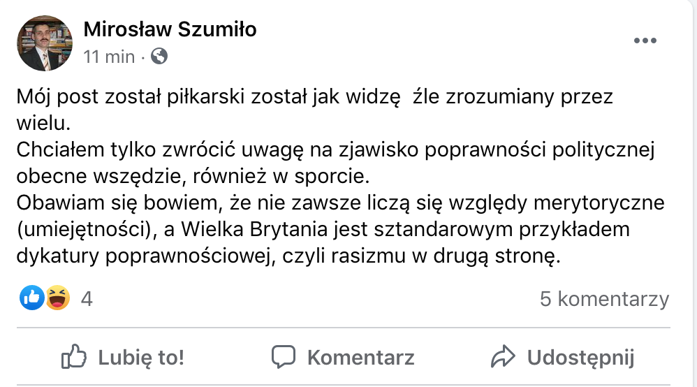 Wpis Mirosława Szumiły