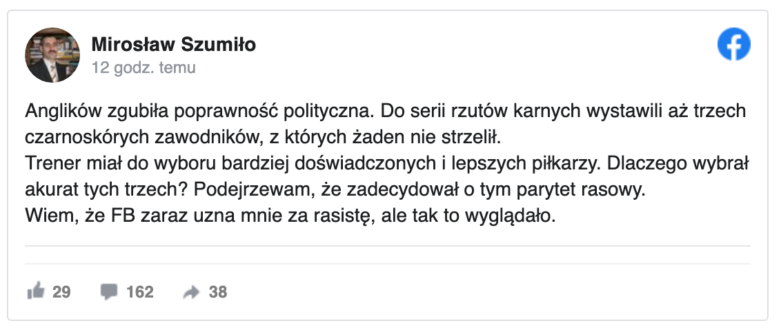 Wpis Mirosława Szumiły