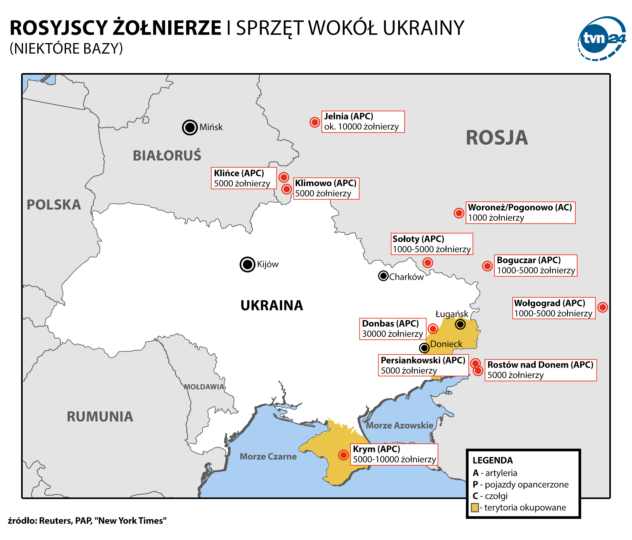 Rosyjskie wojsko na granicy z Ukrainą