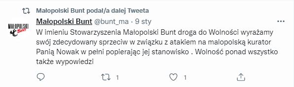Małopolski Bunt w obronie kurator Nowak