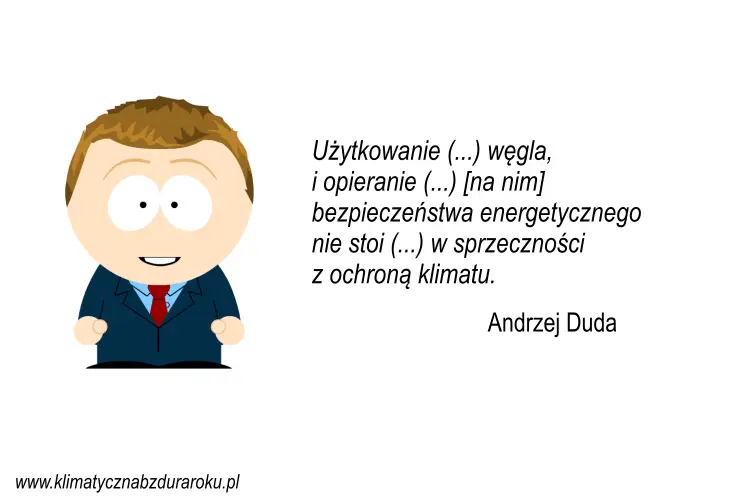 Andrzej Duda i "Klimatyczna bzdura roku"