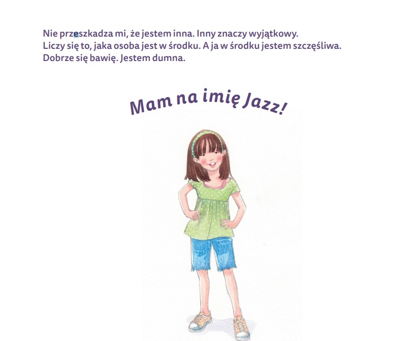 Fragment książki "Mam na imię Jazz"