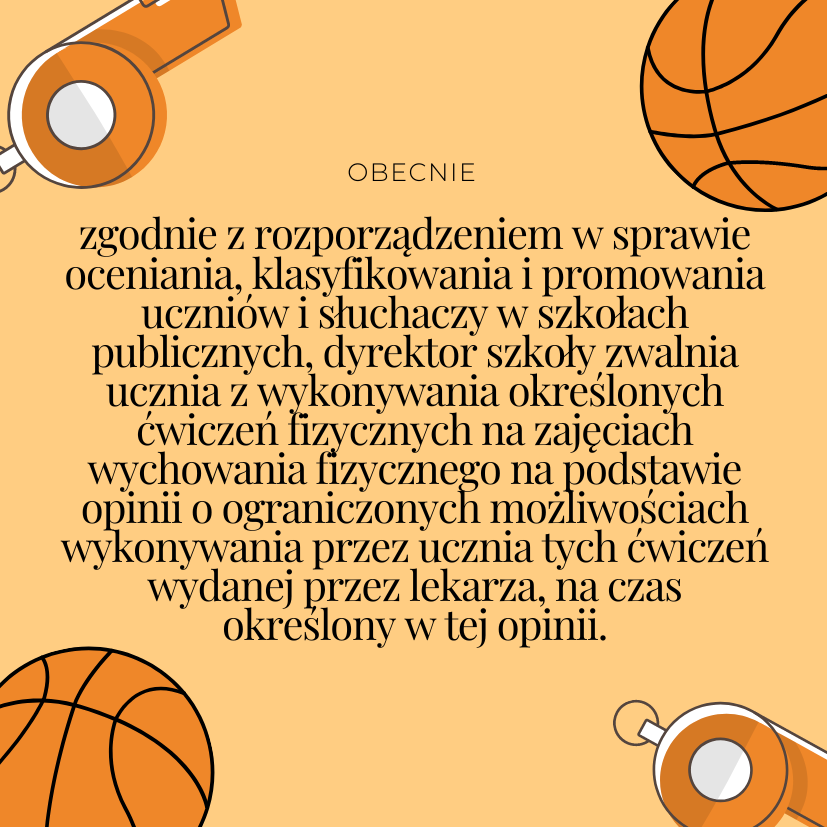 Jak można dostać zwolnienie z wychowania fizycznego?