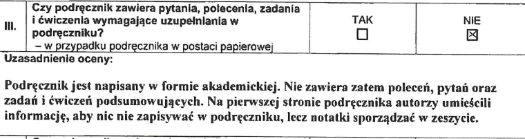 Fragment recenzji dr. Drabika