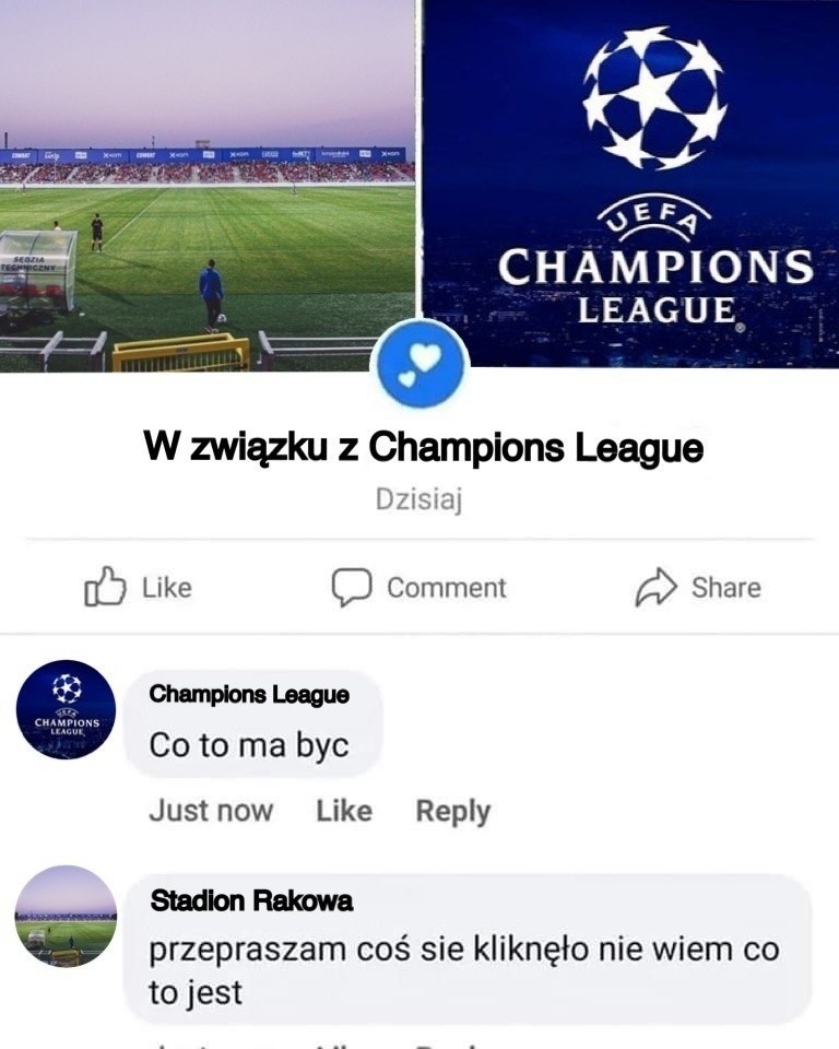 "Związek" stadionu Rakowa i Ligi Mistrzów