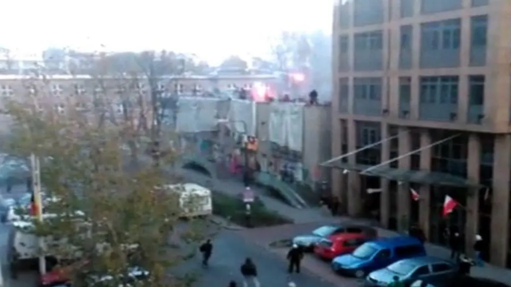 Atak na skłot przy ul. Jana Skorupki 