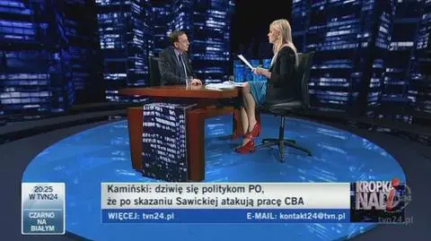 B. szef CBA o sms-ach: To jest fikcja, którą próbowano stworzyć na użytek publiczności. (TVN24)