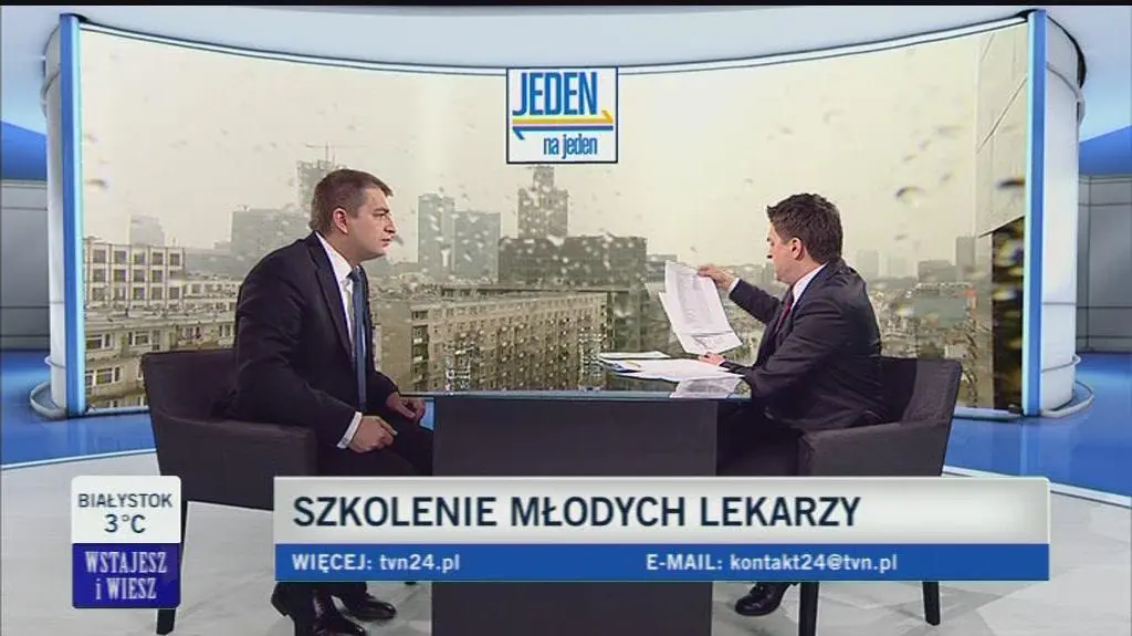 Bartosz Arłukowicz w programie "Jeden na jeden"
