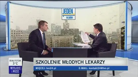Bartosz Arłukowicz w programie "Jeden na jeden"