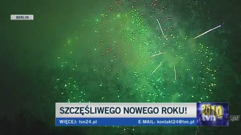 Berlińczycy świętują 2011 rok (TVN24)