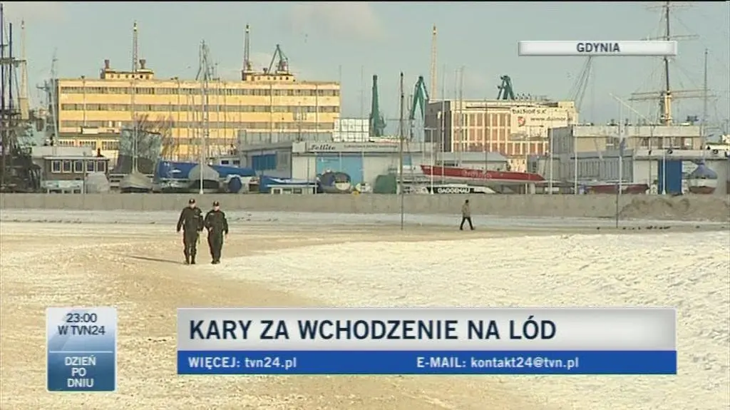 Bezwzględny zakaz chodzenia po lodzie w Zatoce Gdańskiej