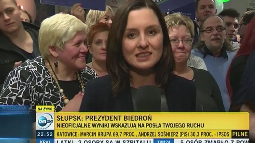 Biedroń wygrywa w Słupsku 