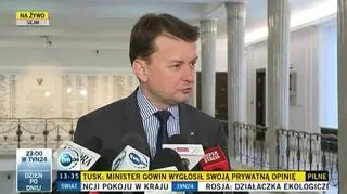 Błaszczak: kryzys w bezideowej partii władzy