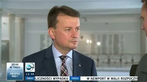 Błaszczak: praca mimo zwolnienia lekarskiego świadczy o pracowitości Hofmana